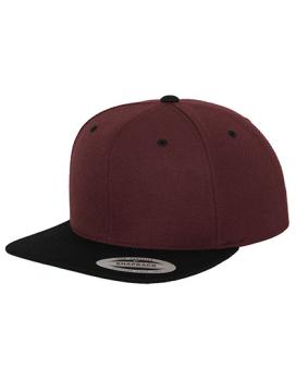 Classic Snapback 2-Tone maroon/black